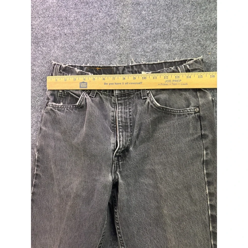 VNTG Levi's 550 Jeans Mens 31x29 Black Orange Tab USA Made Relaxed Tapered Fit